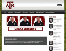 Tablet Screenshot of aggielacrosse.com